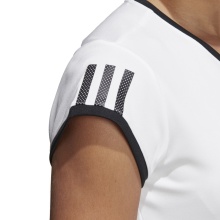 adidas Tennis-Shirt Club 3 Stripes #19 weiss Damen